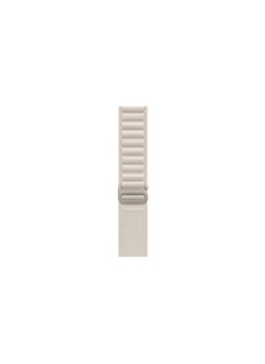 Generic Alpine Loop For Apple Watch 42/44mm Nylon Woven Ring Strap Series SE - White  - Image 3