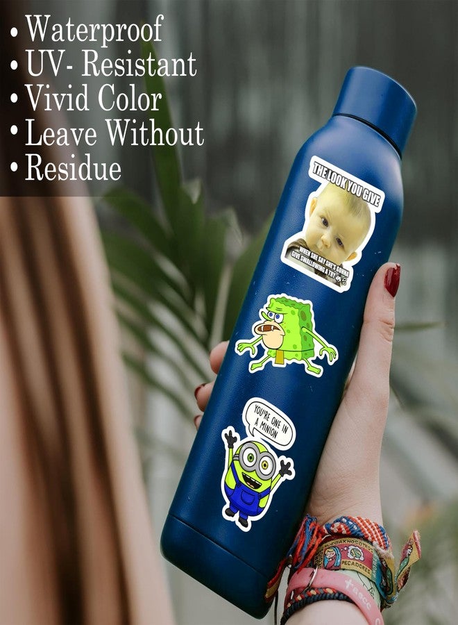 Rousrie Meme Stickers 302 Pcs Funny Laptop Sticker Pack for Teens & Adults Waterproof DIY Décor Water Bottles, Computer, Phone Case, Car Sticker, Cat Memes Packs for Bumper Wall - Image 4