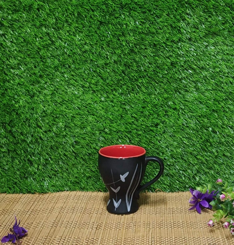 Caffeine Ceramic Handmade Black Bamboo Breakfast Set (Set of 3) - Image 4