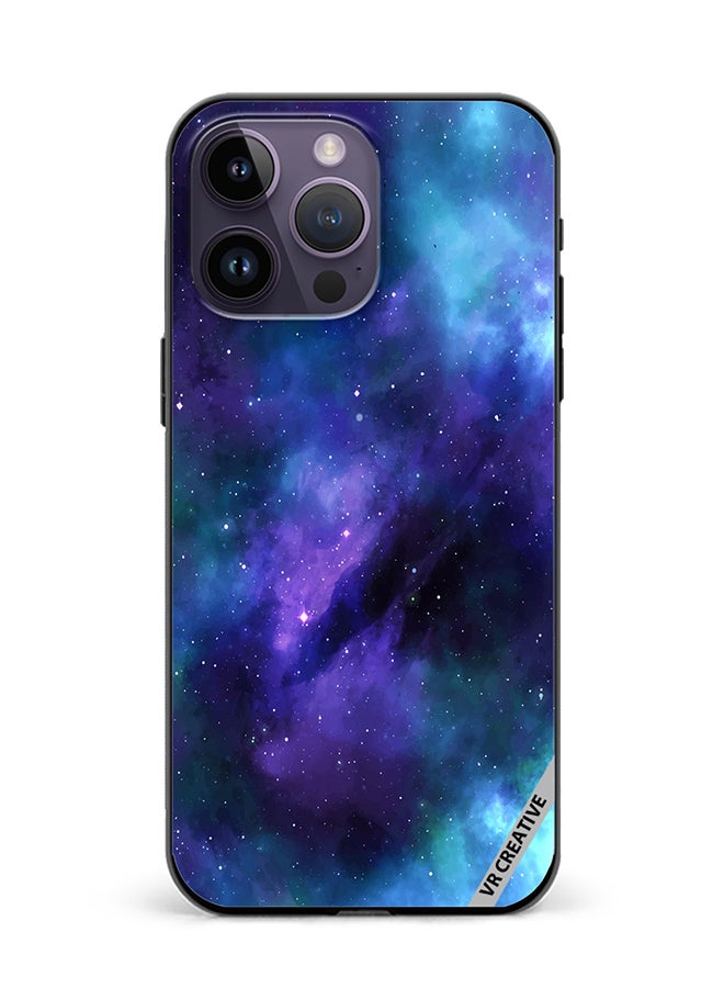 VR CREATIVE Protective Case Cover For Apple iPhone 16 Pro Max Galaxy Colorful Clouds Design Multicolour