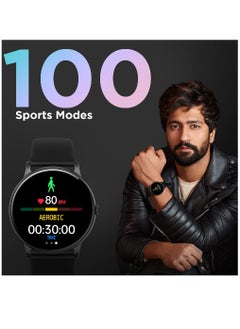 Zoom Plus Bluetooth Calling Round Dial Full Touch Multi-Function Smartwatch For Men & Women Black  - Image 4