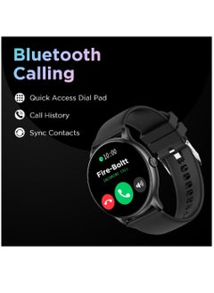 Zoom Plus Bluetooth Calling Round Dial Full Touch Multi-Function Smartwatch For Men & Women Black  - Image 2