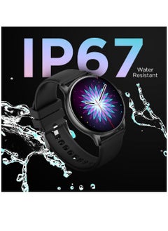 Zoom Plus Bluetooth Calling Round Dial Full Touch Multi-Function Smartwatch For Men & Women Black  - Image 3