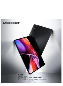 ميكرو ديجيت الجهاز اللوحي الذكي مايكروديجيت EPIC G.11 مقاس 10.1 بوصة بشريحة تدعم شبكل الجيل الرابع مع كيبورد اضافي مجاني  - Image 4