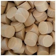 WidgetCo 38 Maple Wood Plugs Face Grain