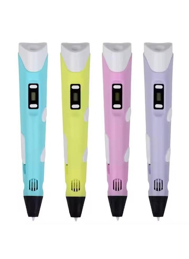Executive LLC - 3D Printing Pen With Adjustable Speed And Temperature For Kids Use For Creativity and 3D Design (USB Plug) Yellow - Image 1