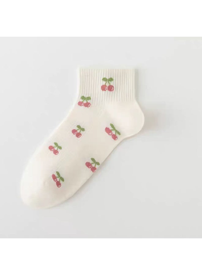 مجموعة من ست جوارب كاجوال خليط قطني قصيرة - Image 4