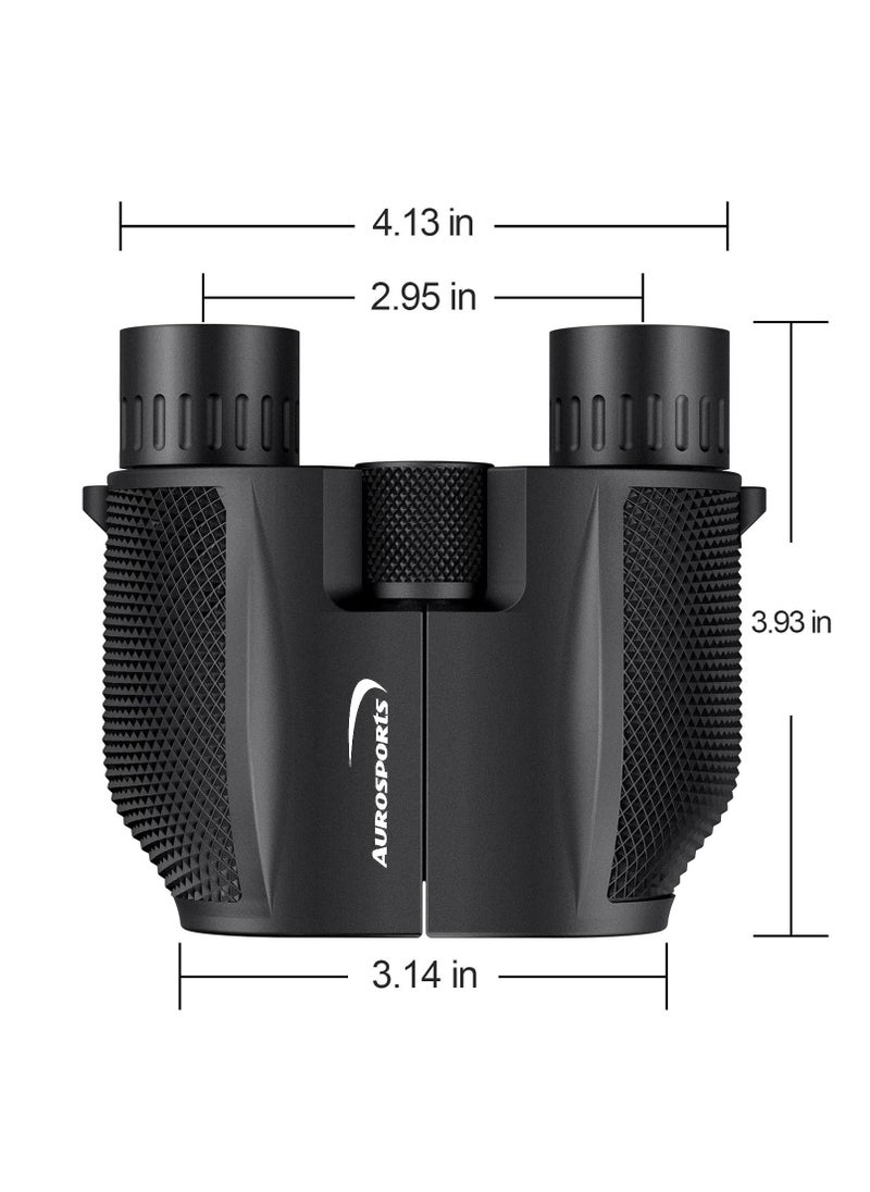 Aurosports Aurosports 10x25 Binoculars for Adults and Kids, Large View Compact Binoculars with Low Light Vision, Easy Focus Small Binoculars for Bird Watching Outdoor Travel Sightseeing Concert Hunting Hiking  - Image 4