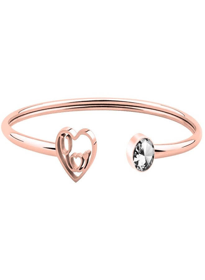 WUSUANED Dainty Heartbeat Stethoscope Cuff Bracelet Nursing Jewelry Nurses Week Gifts For Women - Image 1
