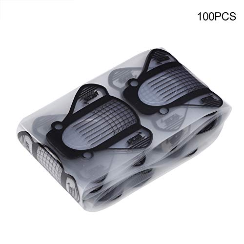 Rotekt 100pcs Nail Art Tips Extension, Nail Art Transfer Sticker Form Sticker Manicure Design Decoration Accessary for Acrylic Gel DIY Manicure Tools - Image 5
