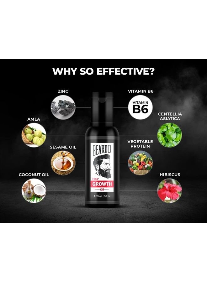 BEARDO زيت نمو اللحية والشعر 50 مل - Image 2