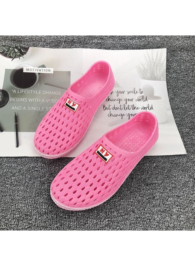 NIBEMINENT Summer Ladies Sandals Slippers Beach Shoes Anti-slip Couple Large Size Head Cover Shoes