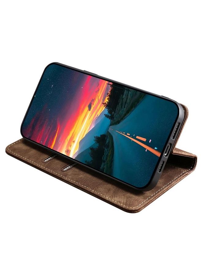 erorex Case For vivo V29e 5G RFID Anti-theft Brush Magnetic Leather Phone Case - Image 4