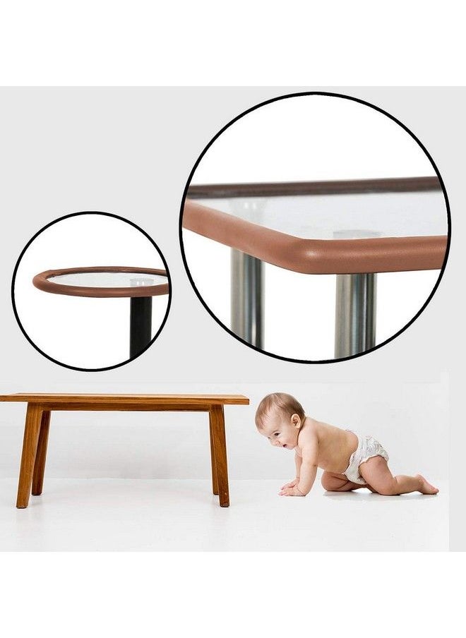 Safe-O-Kid - (Set Of 5) Baby Proofing Combo Of L Shaped 2 Mtr Medium Edge Guard With 4 Corner Protectors For Sharp Edges For Babiesd. Brown - Image 1