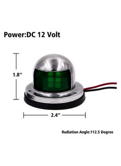 KASTWAVE Navigation Lights Deck Mount New Marine Sailing Lights for Bow Side Port Starboard Pontoons Chandlery Boat Yacht Skeeter DC 12V Easy to Install Good Lighting  - Image 5