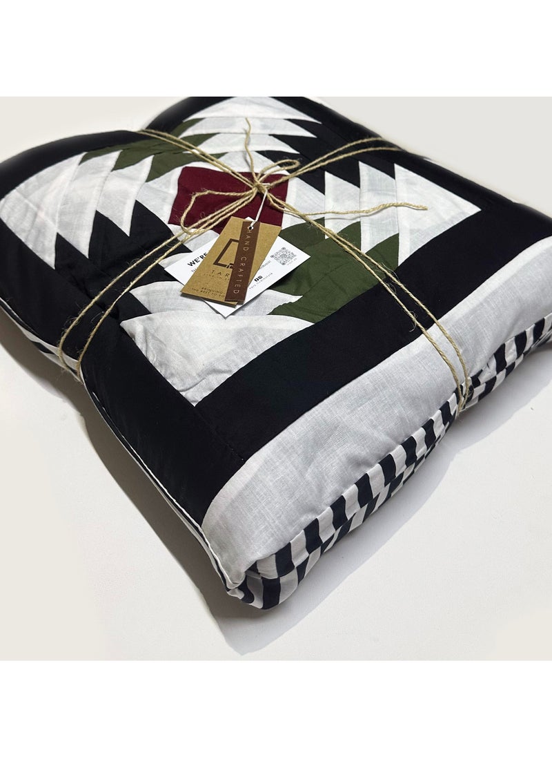 TARZ - Luxuriate in a Restful Slumber with our Exquisite Handcrafted Rallie Bed Sheet Set - Includes 4 Expertly Stitched Pillow Cases - Unparalleled Softness and Comfort - Generously Sized at 320 x 250 cm. - Image 1