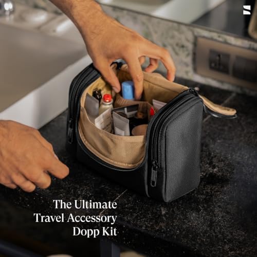 scarters Hygiene | Dopp Kit | Premium Travel Pouch | Toiletry Pouch for Men | Hanging Travel Toiletry Bag | Toiletry Organizer for Travel | Travel Kit for Men (Black) - Image 5
