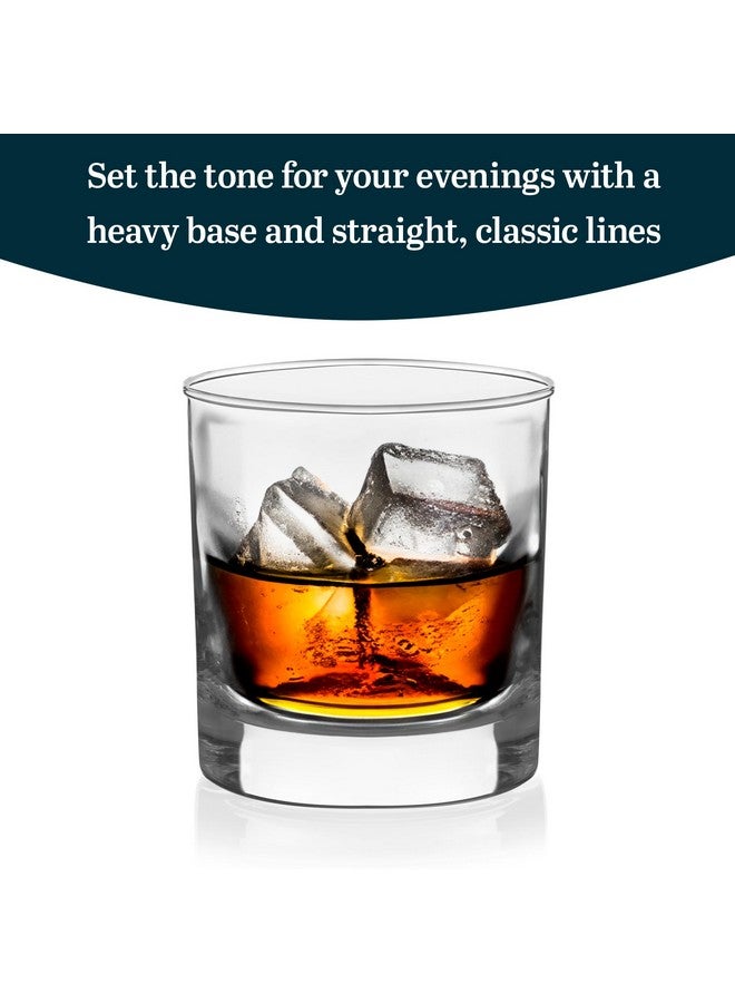 LIBBEY 917Cd Heavy Base Rocks Glasses Set Of 12, Rocks Whiskey Glasses Set With Simple Lines, Dishwasher Safe Cocktail Drinking Glasses, Ideal Rocks Glassware For Special Moments - Image 2