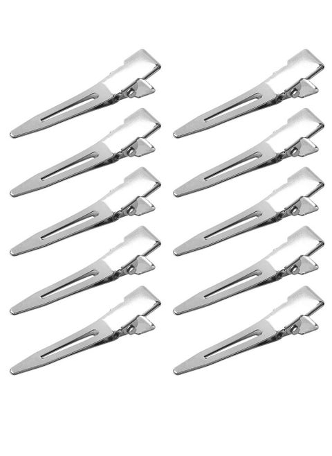 50 Pcs Curl Clips, Single Prong Clips Metal Crocodile Hair Styling Accessories Section Small for Curly Extensions DIY (1.75")