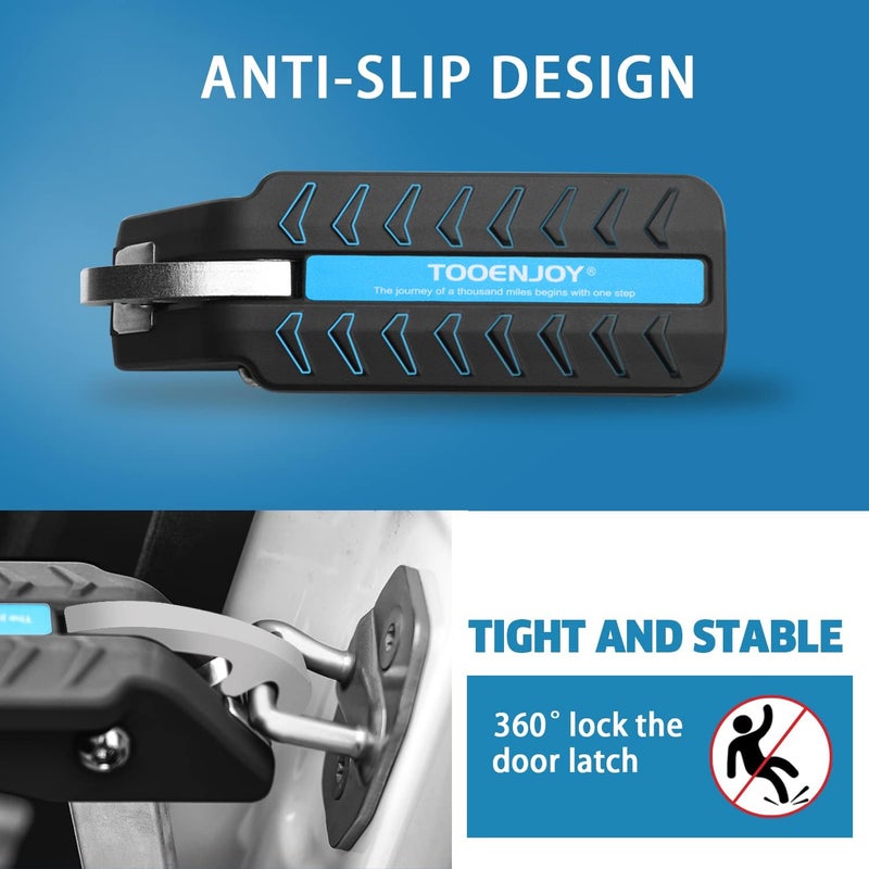 TOOENJOY Universal Car Door Step with 5 Adjustable Angles - Foldable Pedal for Easy Roof Access - Image 4