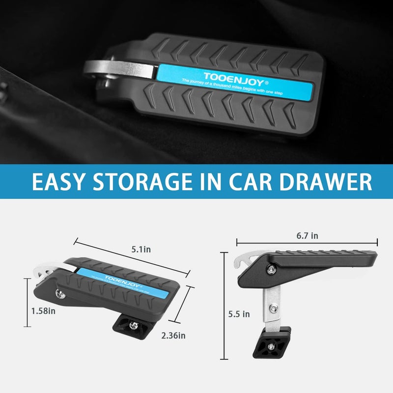 TOOENJOY Universal Car Door Step with 5 Adjustable Angles - Foldable Pedal for Easy Roof Access - Image 5
