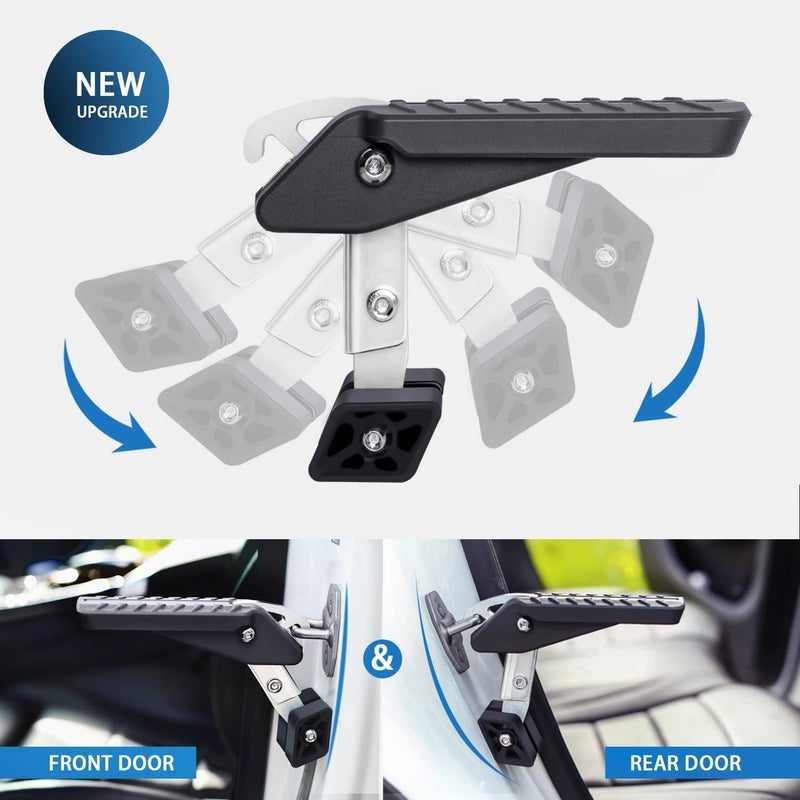 TOOENJOY Universal Car Door Step with 5 Adjustable Angles - Foldable Pedal for Easy Roof Access - Image 2