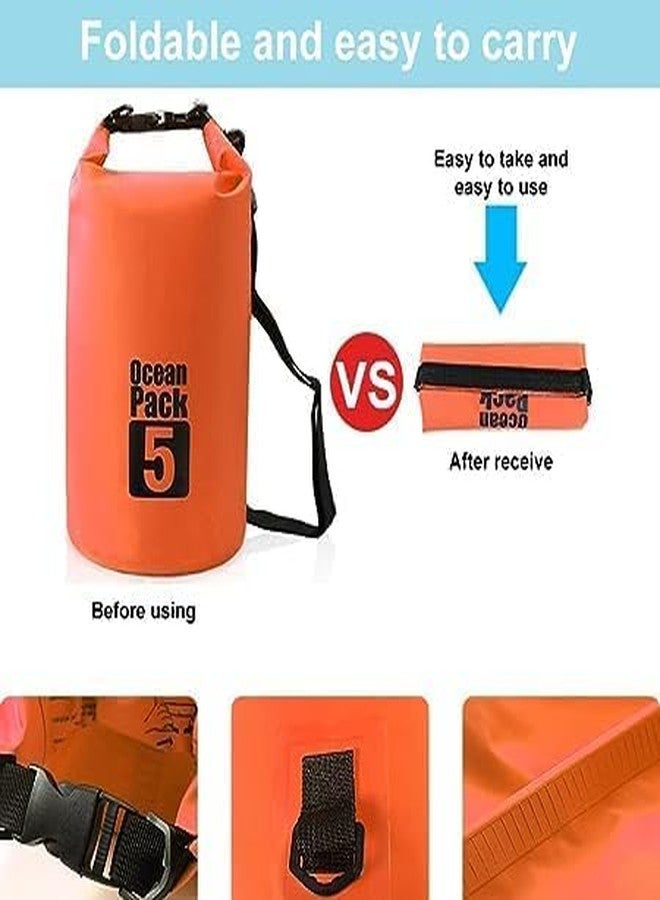 NANIAAY Waterproof Dry Bag with Adjustable Strap | 5L Floating Pouch for Kayaking, Swimming, Boating & Outdoor Adventures | Lightweight & Durable PVC Bag - Image 2