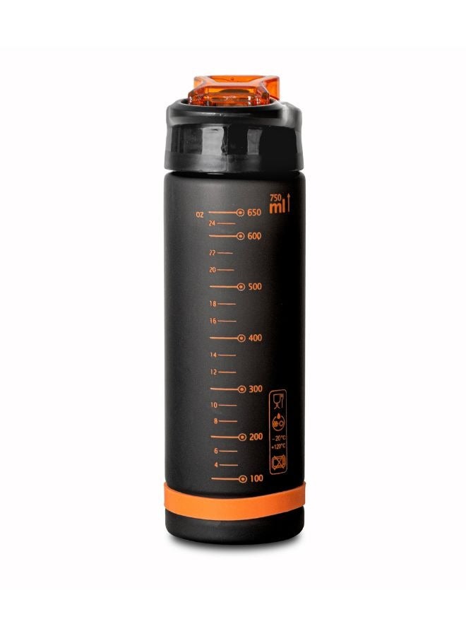 EYUN sports water bottle plastic leak proof unisex for gym office outdoor school with straw 750ml orange - Image 2