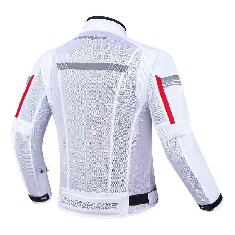 Zyxformis Motorcycle Jacket for Men, CE Armored Mesh Motorbike Jacket for Summer, Breathable Protective Gear for Motorcycling - Image 3