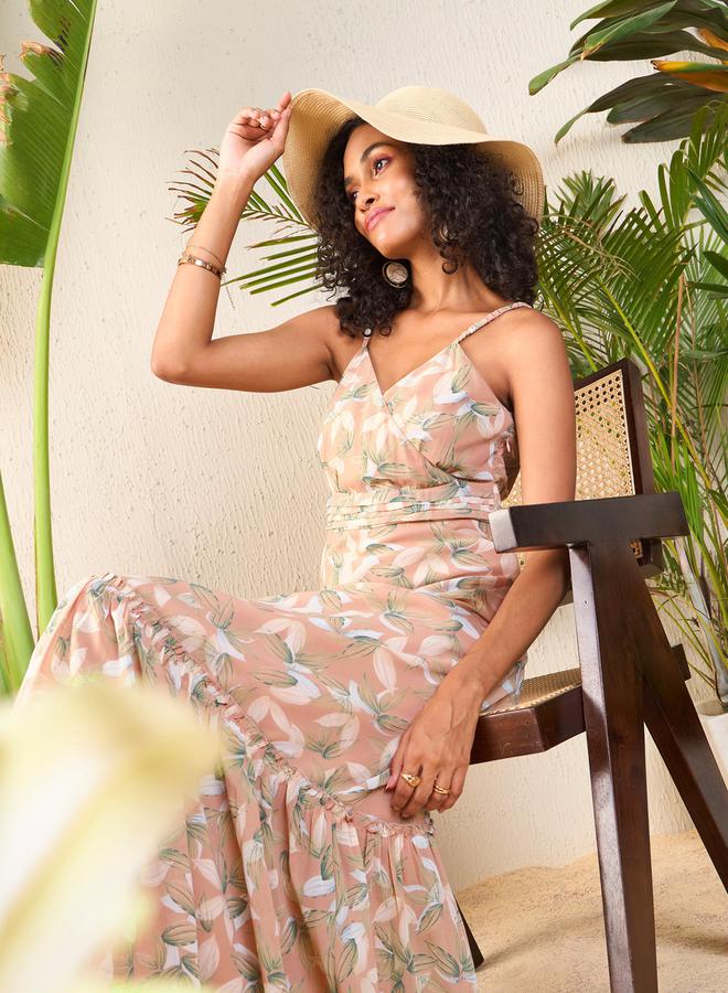 SASSAFRAS Floral Print Maxi Dress  - Image 2
