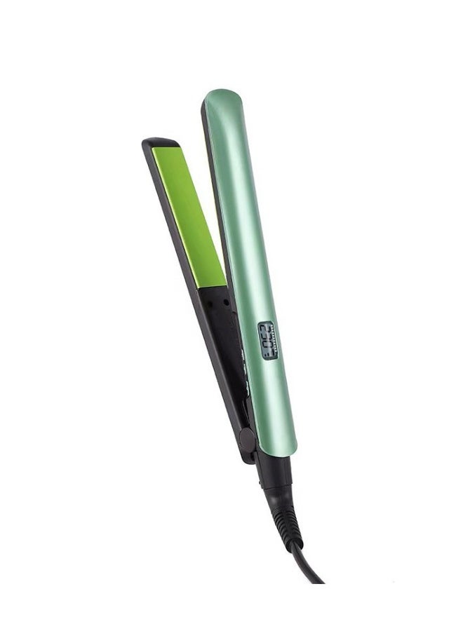 Wave plate splint ceramic fast heating constant temperature straight plate clip does not damage the hair lazy straight hair clip hair straightener (green) - Image 1