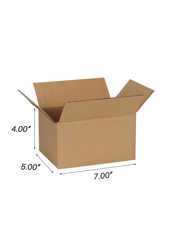 ZBEIVAN 7x5x4 Inches Shipping Boxes Pack of 25, Small Corrugated Cardboard Box for Business Mailing Packaging, Brown - Image 2