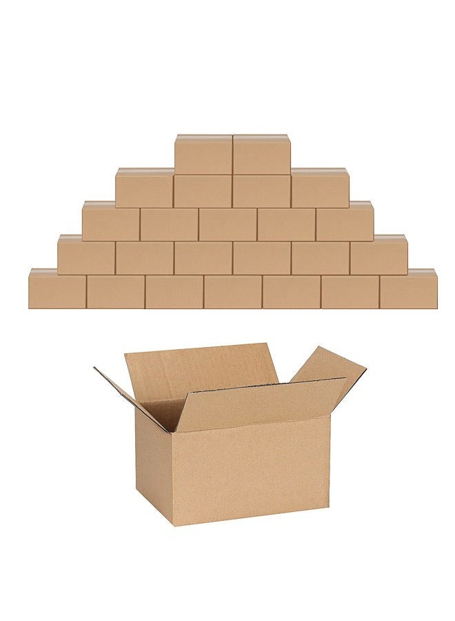 ZBEIVAN 7x5x4 Inches Shipping Boxes Pack of 25, Small Corrugated Cardboard Box for Business Mailing Packaging, Brown - Image 1