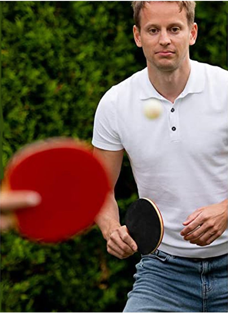Professional Ping Pong Paddles Set, Premium Table Tennis Rackets And High Quality 3 Star Balls And Retractable Net With Posts And Storage Bag, Perfect Table Tennis Racket Set For 2 Players By LOKI