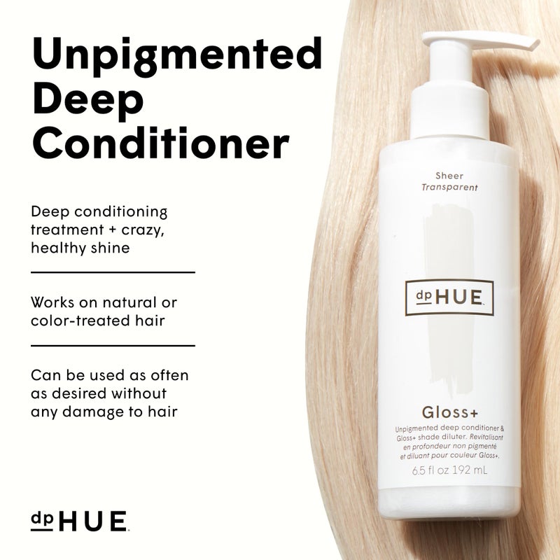 dpHUE Gloss+, Sheer - 6.5 oz (8-12 Applications) - Unpigmented Deep Conditioner & Shade Diluter - Paraben, SLS & SLES Sulfate Free - Vegan, Leaping Bunny Certified - Image 5