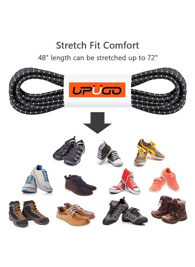 UpUGo Elastic Shoe Laces, No Tie Shoe Laces Tieless for Kids, Adults, Elderly, One Size Fit All - Image 3