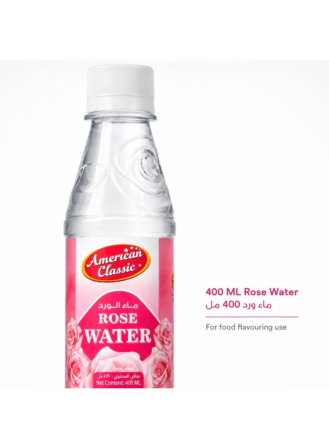 American Classic Rose Water 400ml, Food Flavouring for Desserts, Sweets, Baking, Drinks, Arabic & Indian Recipes, Skin care - Image 5