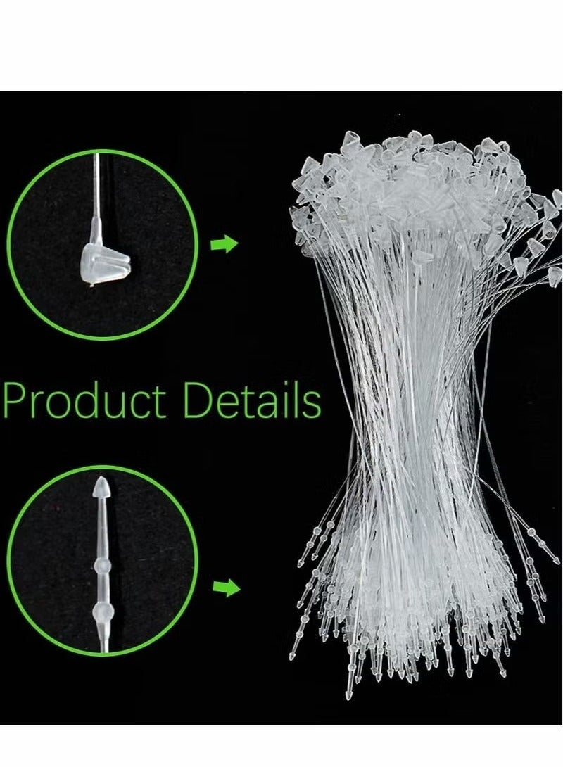 Realfrog Plastic Fastener Clear Hang Tag Snap Lock Plastic Tag Fasteners Pin Security Loop for Retail Store Clothing Price Tag Pins (3000 Pcs, 5 inch)  - Image 4