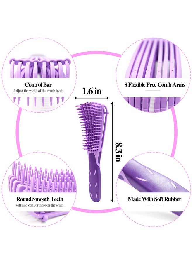 Aozzy 10Pcs Detangling Brush For Black Natural Hair Curly Hair Set With Sleep Bonnet Afro America/African 3A To 4C Texture Easier And Faster On Wash Days - Image 4