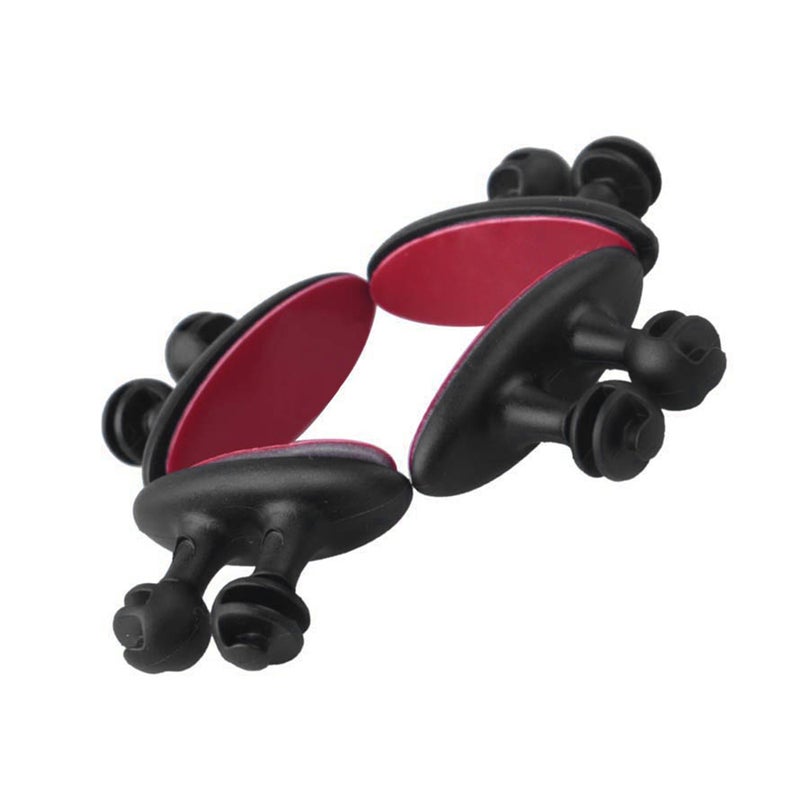 Car navigation car charger data cable fixed clip line buckle multi-function line card 8 clip black - Image 4