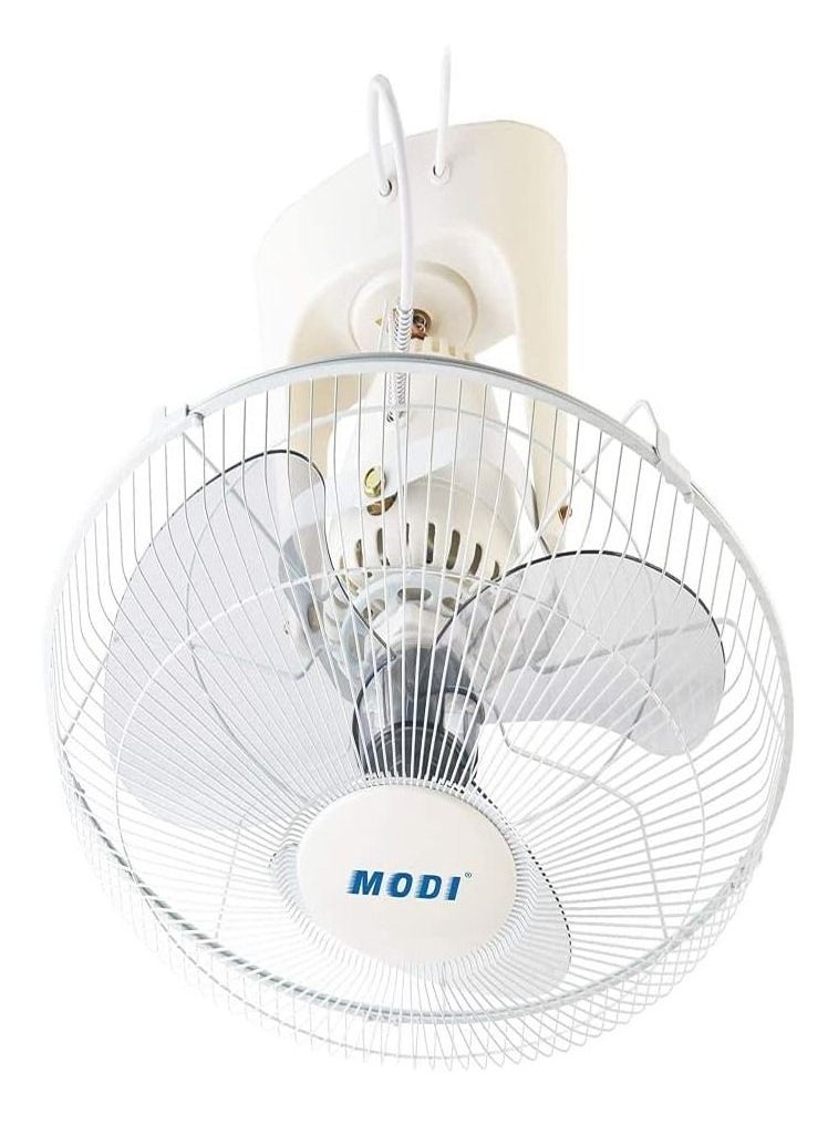 MODI Orbit Fan,16-inch Ceiling Fan, White Cooling Fan with 3 Speed Choices,360 Degree Oscillating Fan for Home and Office.  - Image 1