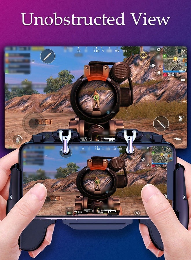 DUNISO 2 in 1 Phone Cooler for Gaming, Fast Phone Cooling Fan Gamepad, Mobile Game Controller, Cellphone Radiator for Mobile Gaming TikTok Live Stream, Fit All Types of iPhone Android Smartphones - Image 5