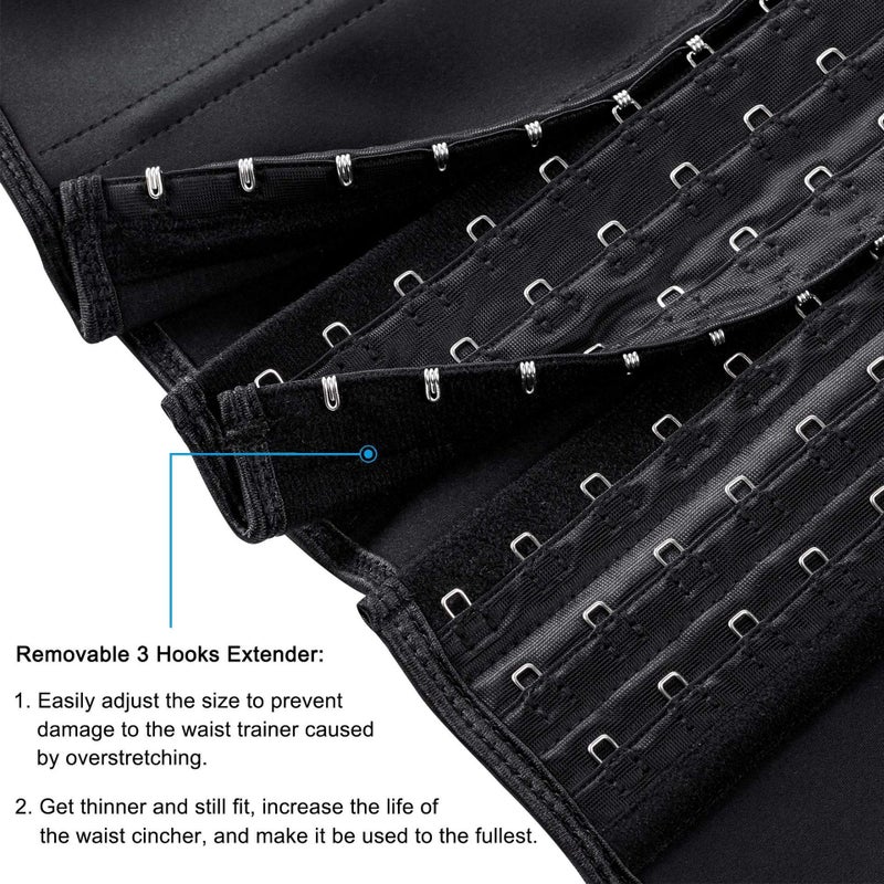 ECOWALSON Waist Trainer for Women - 9/25 Steel Bones & Additional Extender Cincher Corset for Hourglass body Shaper - Image 4