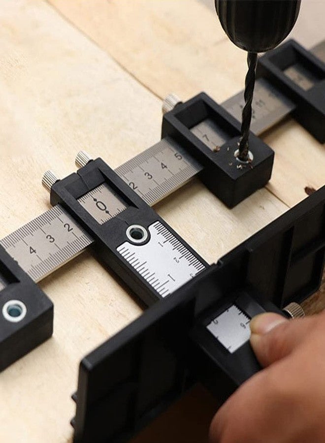 Joywayus Drill Punch Locator Cabinet Hardware Jig New Black Template Woodworking Accurate Drilling Tool - Image 3