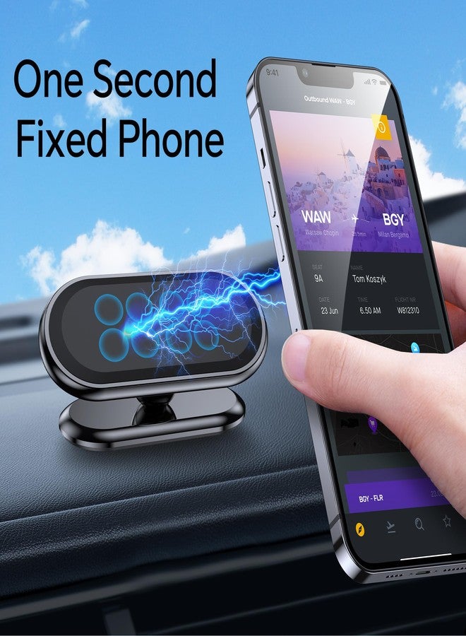 Coolpow 【2-PACK】Magnetic phone holder for car, [ Super Strong Magnet ] [ with 4 Metal Plate ] cell phone carmount for iPhone Magnetic [ 360° Rotation ] Universal Dashboard adhesive Car Magnetic Phone Mount - Image 4