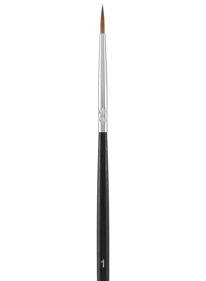 Creative Mark Rhapsody Kolinsky Sable Brushes for Professional Watercolorists - Round # 1 Excellent Spring, Full Belly, Split-Proof Points, Chrome Ferrules, Short Handle, English Sizing - Image 3