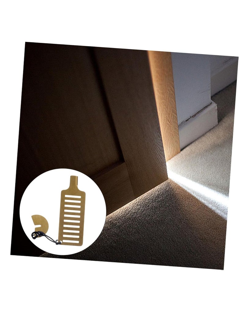 Altheqa Portable Lockdown Lock Apartment Door Lock Portable Door Locks Security Latch Device Door Stoppers Door Chain Lock Hotel Door Locks Travel Stainless Steel Protection Security Door - Image 4