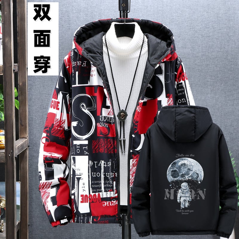 [30.00 Kg-125.00 Kg Wear] Autumn Coat Men'S Double-Sided Wear Trendy Handsome Student Jacket Boys Outer Jacket - Image 5