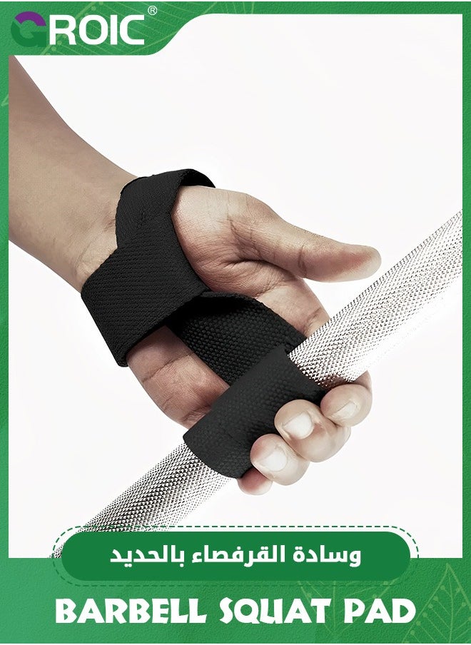 GROIC - Barbell Squat Pad Set,Thick Foam Barbell Pad for Squats Cushion,Lunges&Bar Padding for Hip Thrusts With Ankle Straps, Wrist Straps for Weightlifting - Image 1