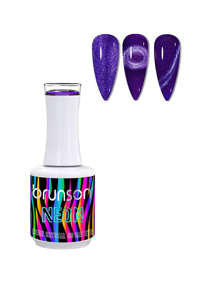 brunson Gel Polish 15ml Neon Crystal 9D Cat Eye Gel Nail Polish Sparkly Diamond Gel Effect Magnetic French Manicure Pedicure Soak Off UV LED Gel Polish Salon Quality Chip Resistant Nail Extensions Nail Art - Image 1